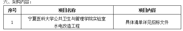 澳门新葡官网8883公共卫生与管理学院实验室水电改造工程招标公告