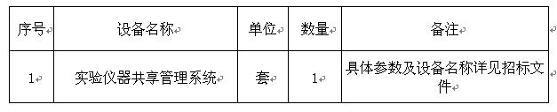 澳门新葡官网88832017年一流学科实验仪器共享管理系统采购项目招标公告